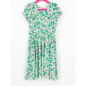 Dotdotsmile Girls Dress Size 7 Green and Red Cactus Print New With Tags